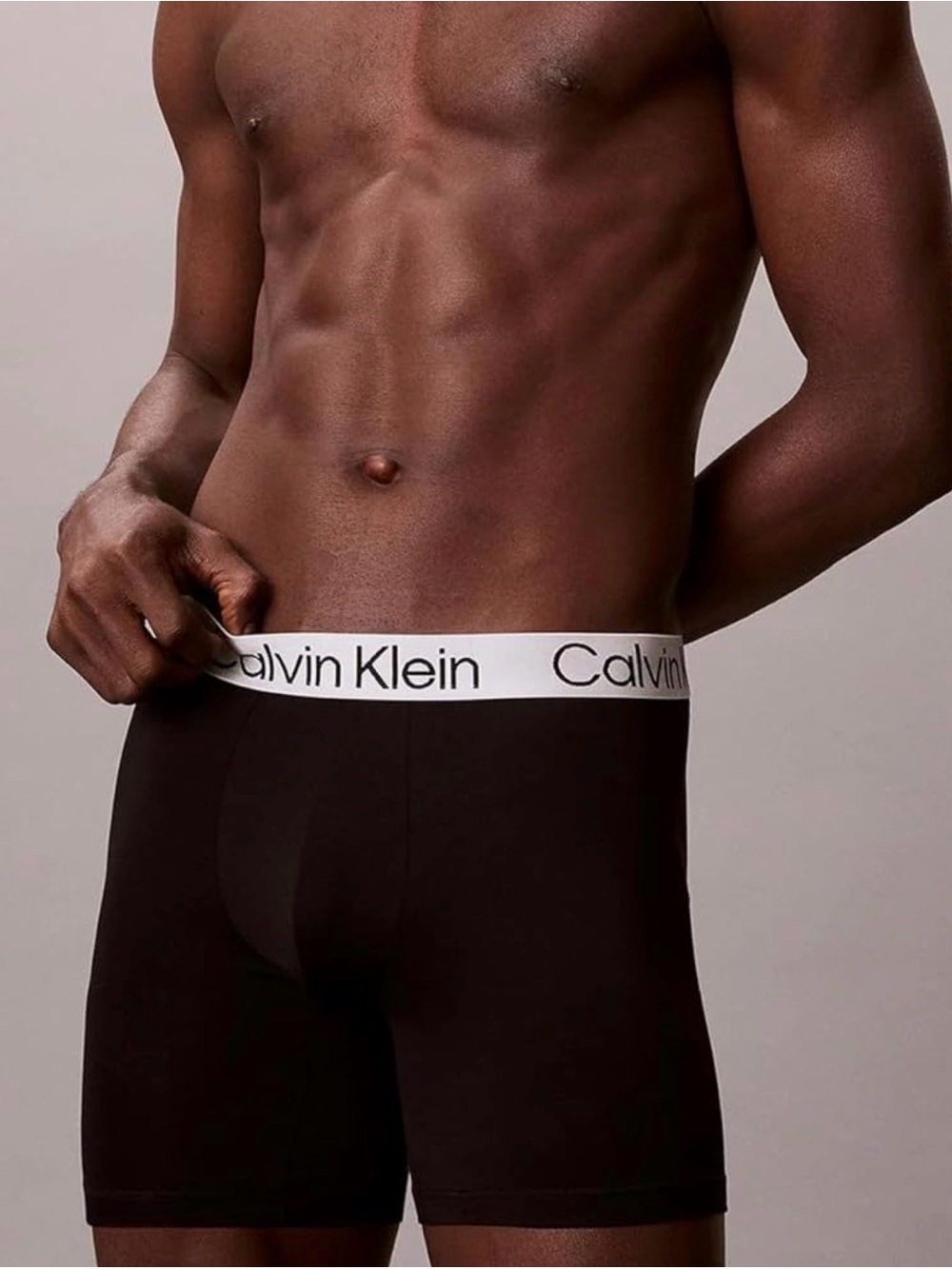 Calvin Klein Men's 3-Pack Chromatic Microfiber Boxer Brief Underwear 4” Size S